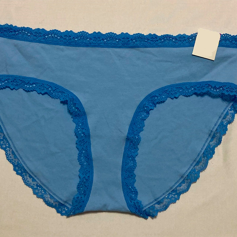 Jenni Lace Trim Hipster Underwear Blue 3XL