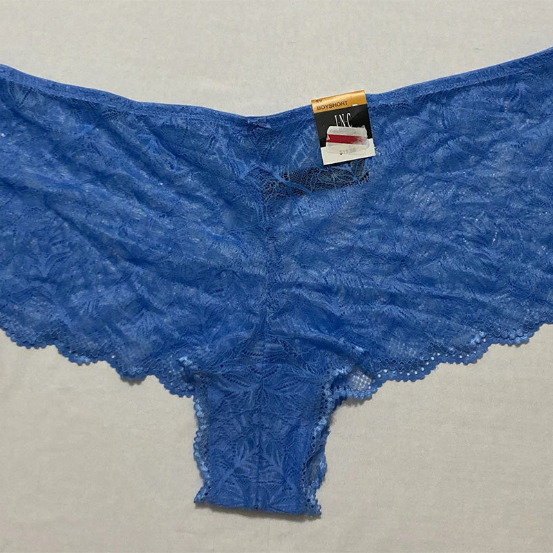 INC Lace Boyshort (3X Yacht Blue)