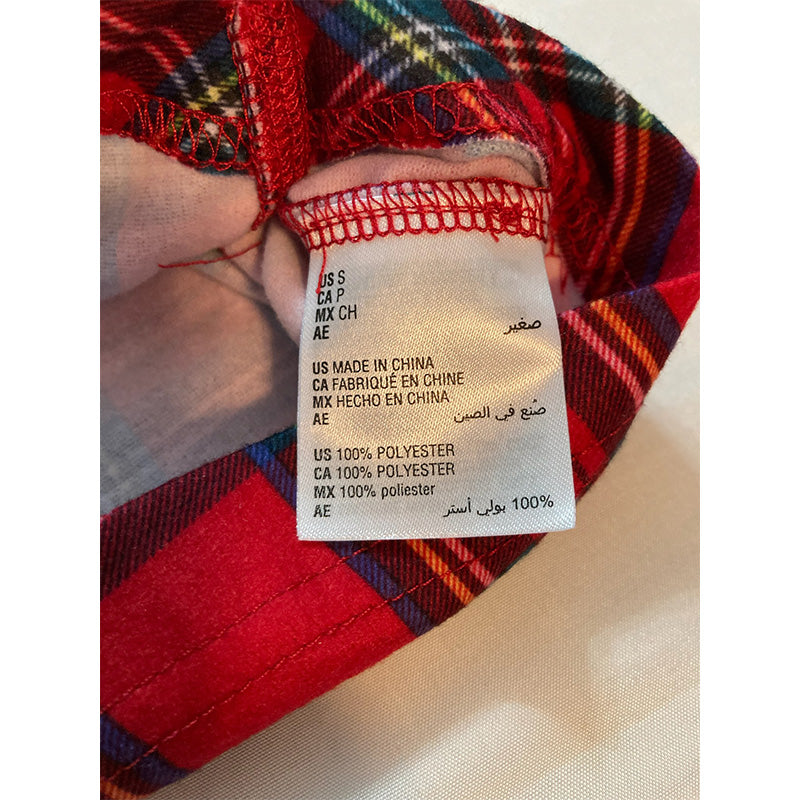Family PJs Holiday Plaid Dog Pajamas S