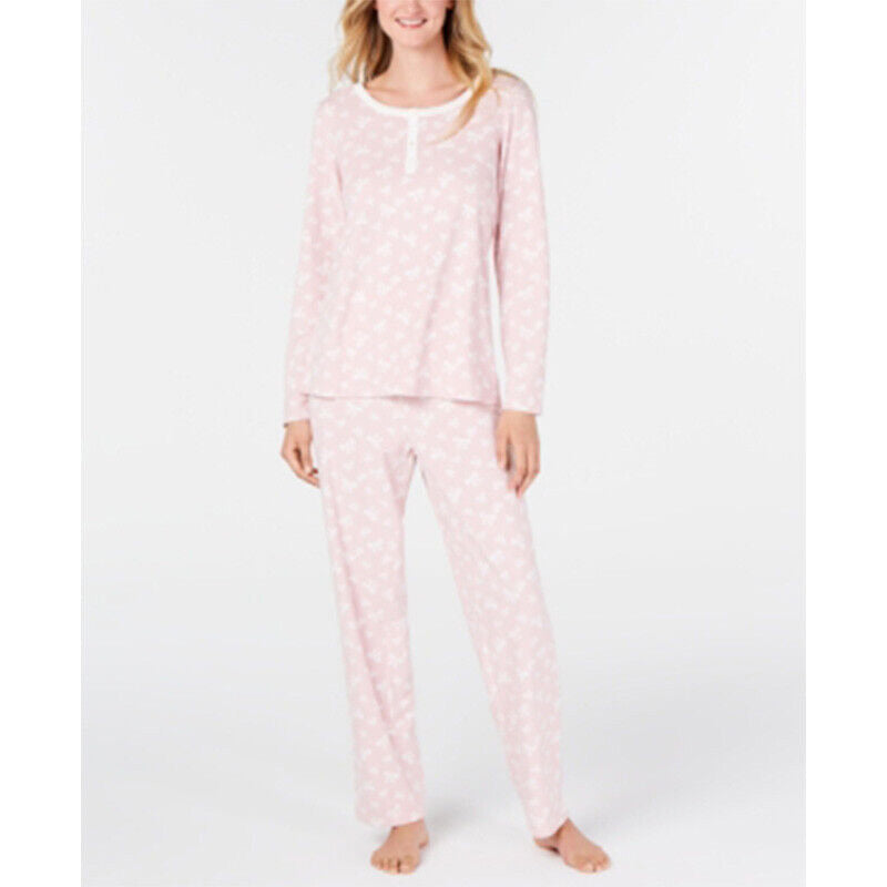 Charter Club Long-Sleeve Ottoman Polo Pink S