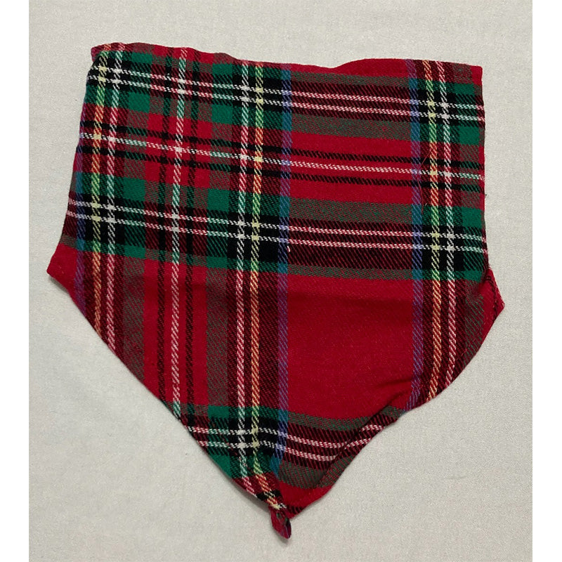 Family PJs Plaid Lightweight Dog Bandana S/M