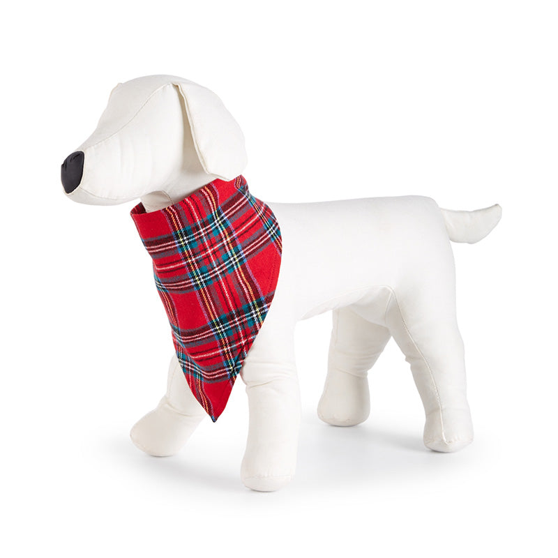 Family PJs Plaid Lightweight Dog Bandana S/M