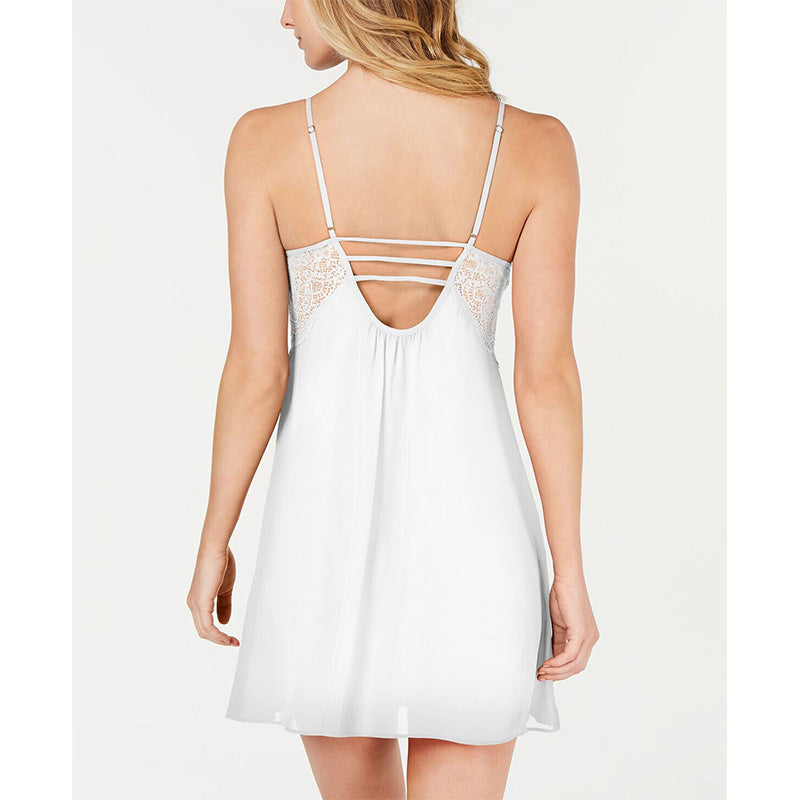 INC Lace Chemise Nightgown White M
