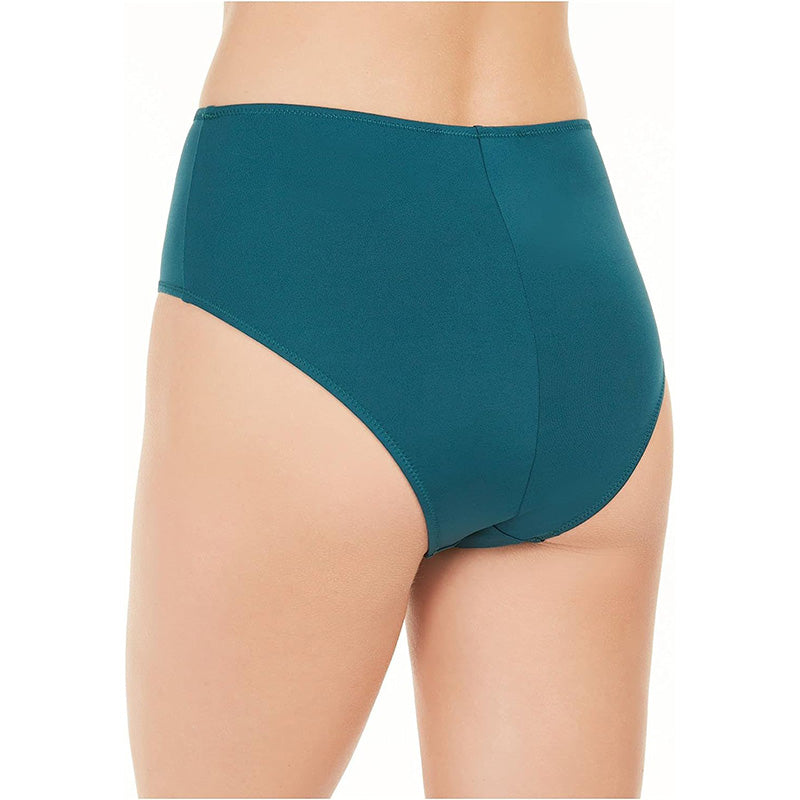 INC High-Waist Mesh Inset Brief Panty Green M