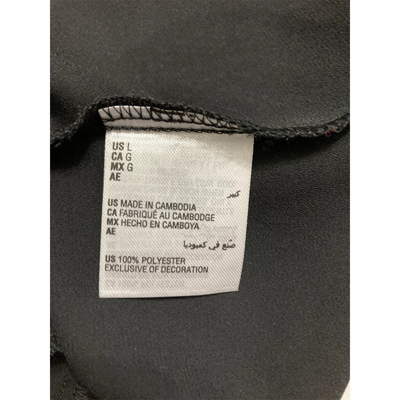 INC Lace Trim Short Robe Deep Black L