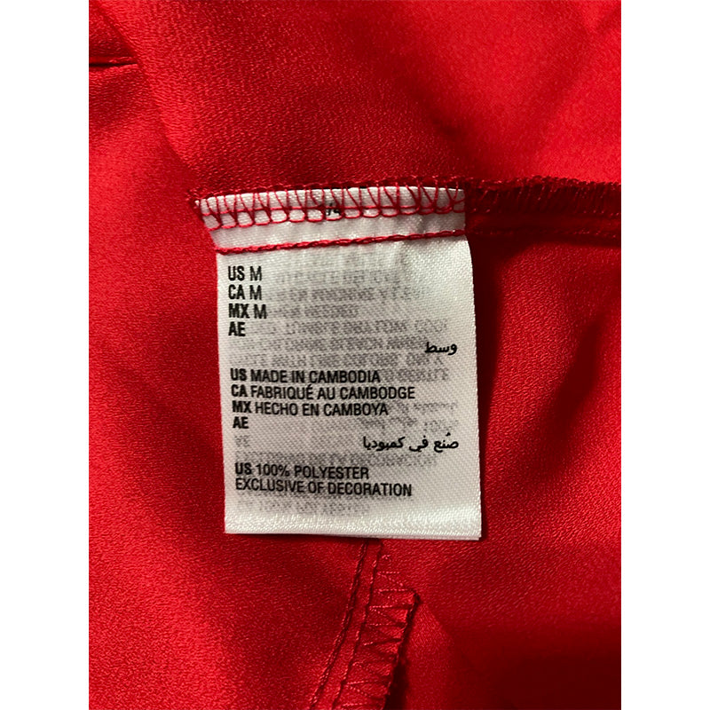 INC Lace Trim Short Robe Ski Patrol M