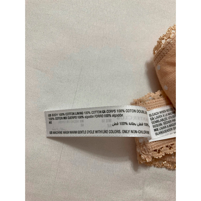 Charter Club Everyday Cotton Lace-Trim Thong Almond Latte XL