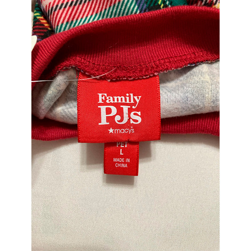 Family Pajamas Christmas Plaid Notched Collar Flannel Pajama Set Dog Stewart Plaid L