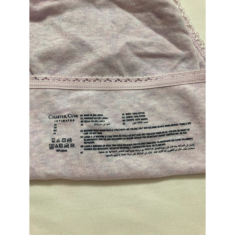 Charter Club everyday Cotton Bikini Underwear Lilac 2XL