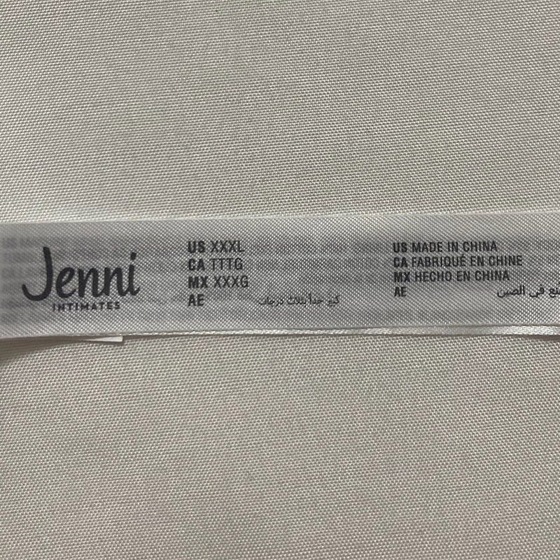 Jenni Lace Trim Bikini Underwear White 3XL