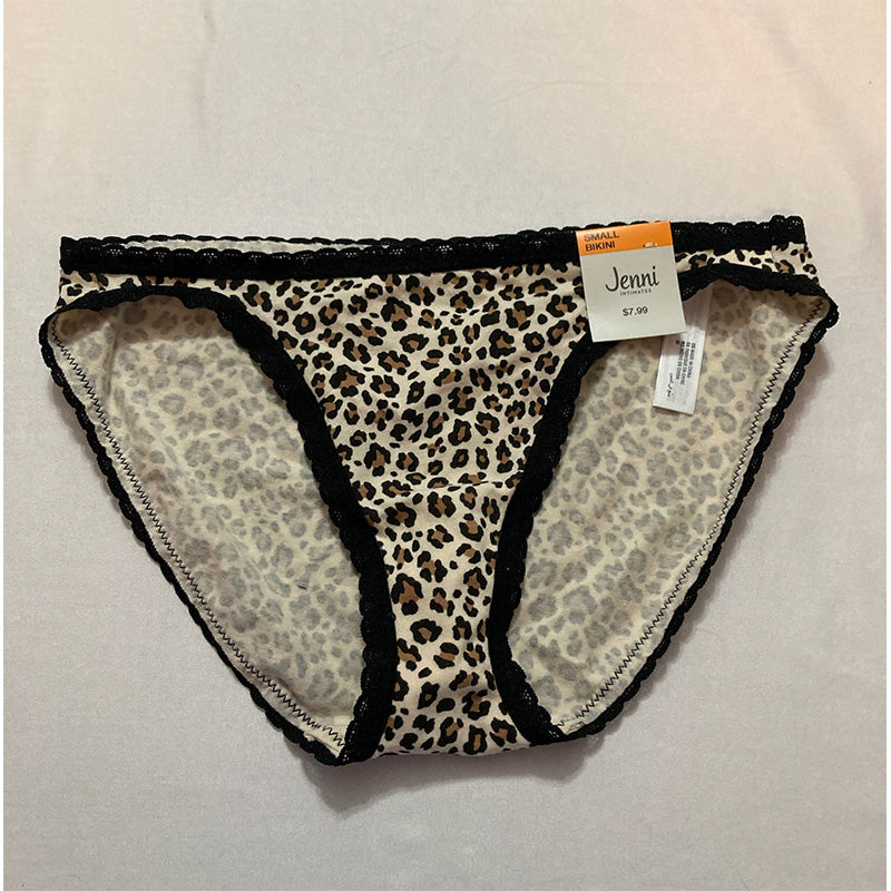 Jenni Lace Trim Bikini Underwear Wild Leo S