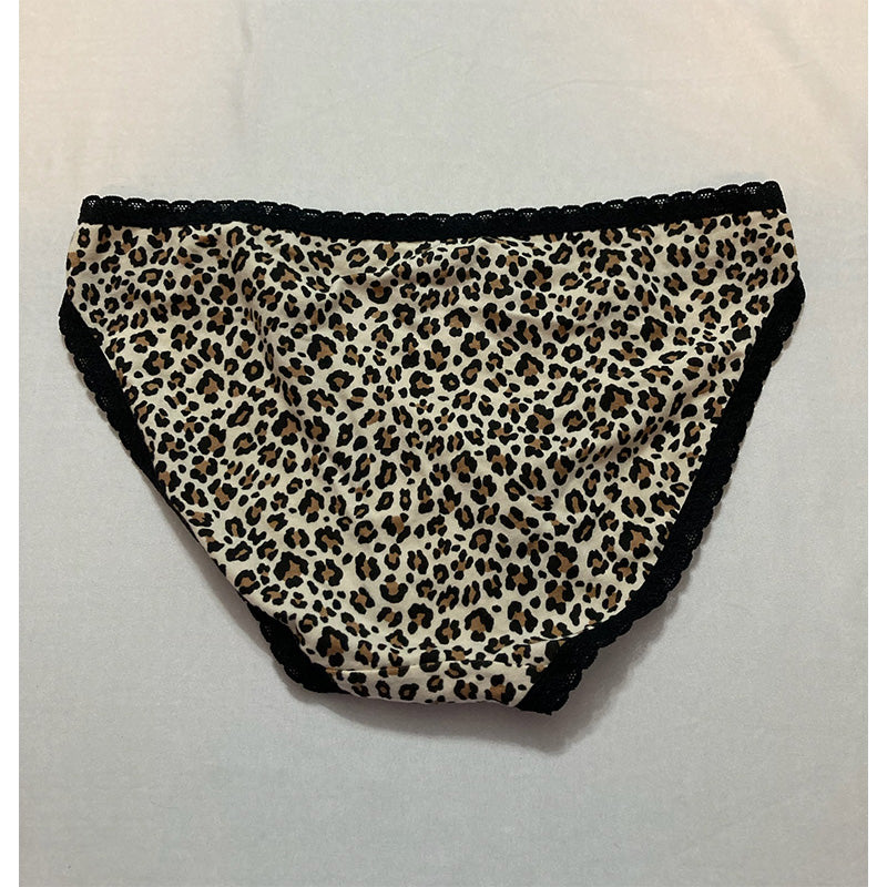 Jenni Lace Trim Bikini Underwear Wild Leo S
