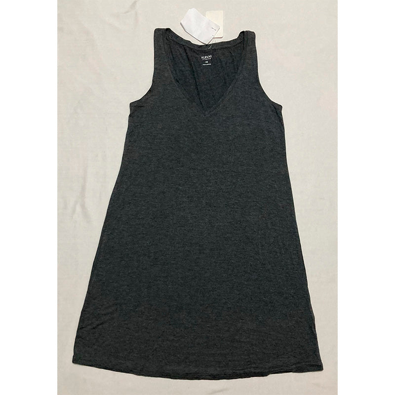Alfani Ultra Soft Modal Tank Top Heather Charcoal XS