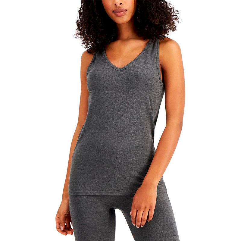 Alfani Ultra Soft Modal Tank Top Heather Charcoal XS