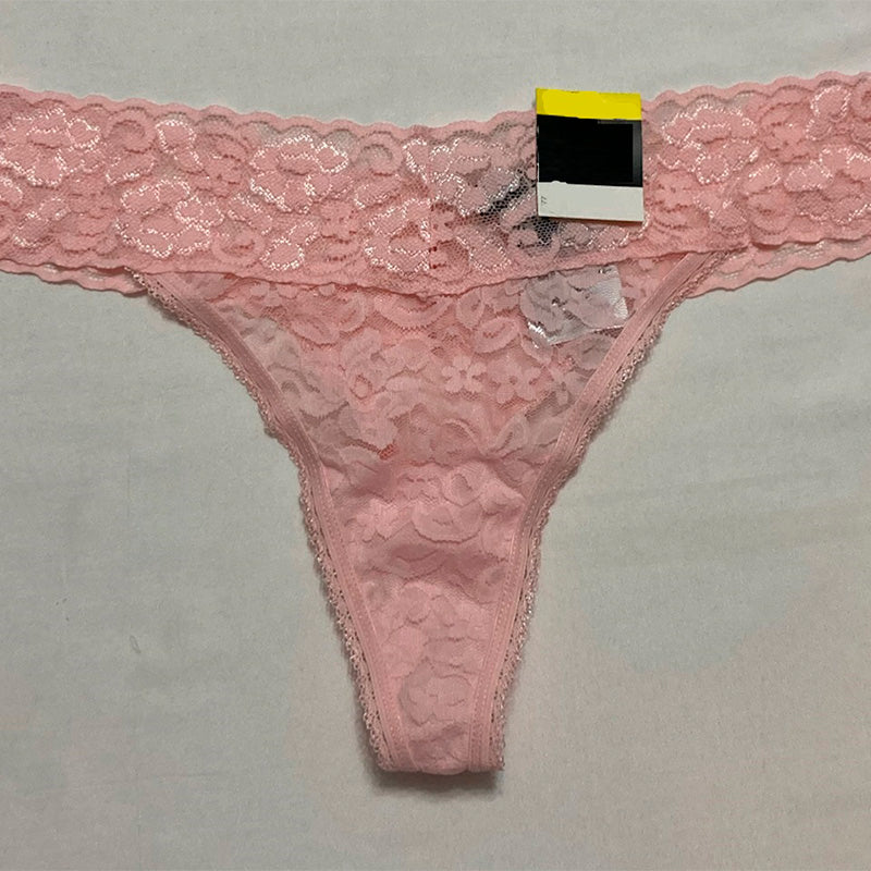 INC Lace-Trim Thong Underwear Marys Rose XL