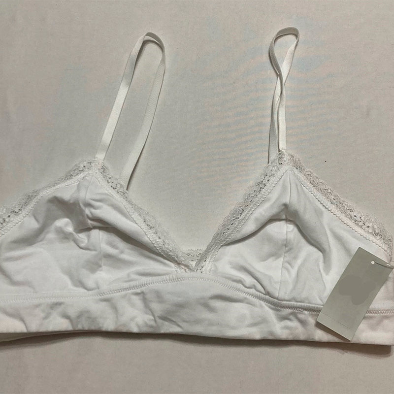 Jenni On Repeat Wide Lace Bralette White 2XL