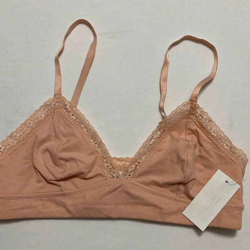 Jenni On Repeat Wide Lace Bralette Beige S