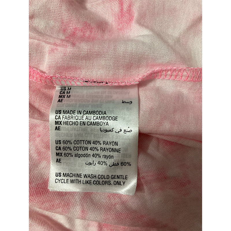 Jenni Lettuce-Edge Pajama Shorts Set 2 Pieces Tiedye Pink M