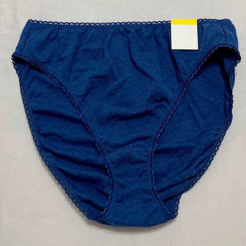 Charter Club Everyday Cotton High-Cut Brief Underwear Blue XL