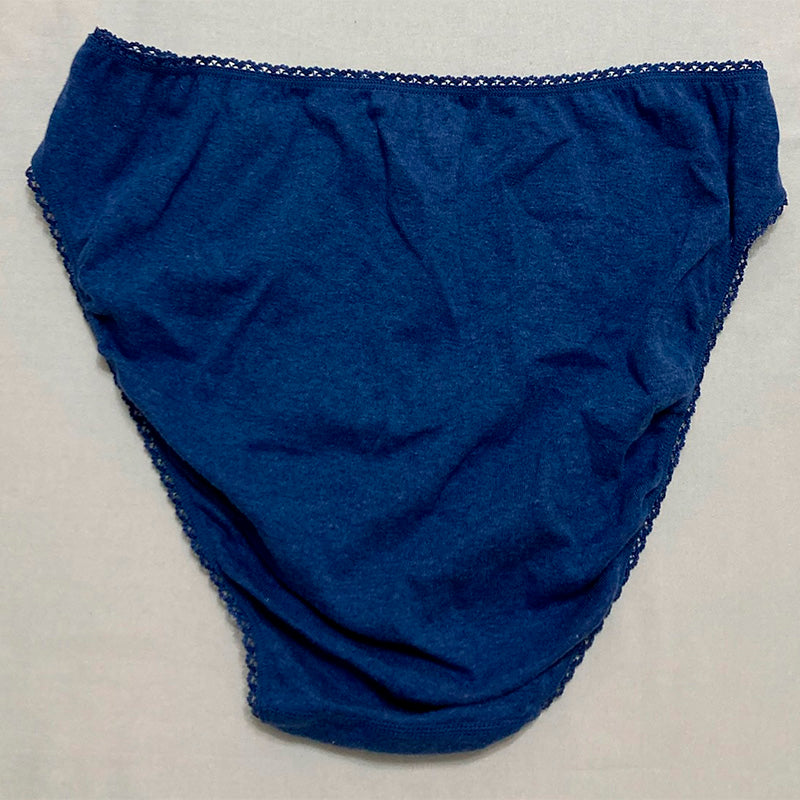 Charter Club Everyday Cotton High-Cut Brief Underwear Blue XL
