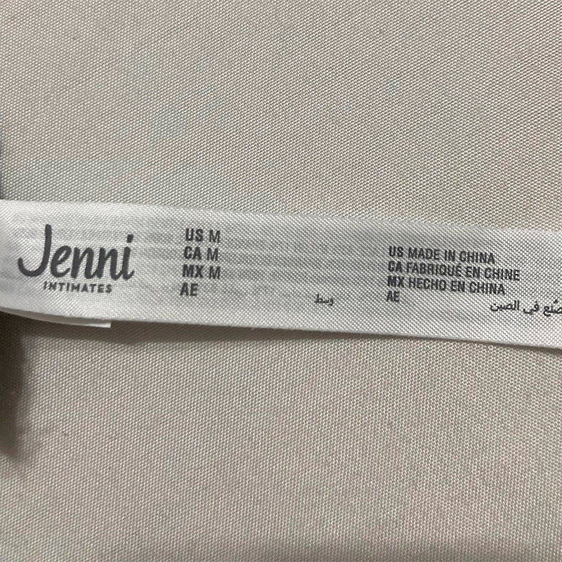 Jenni Women's Lace-Trim Thong Underwear Black M