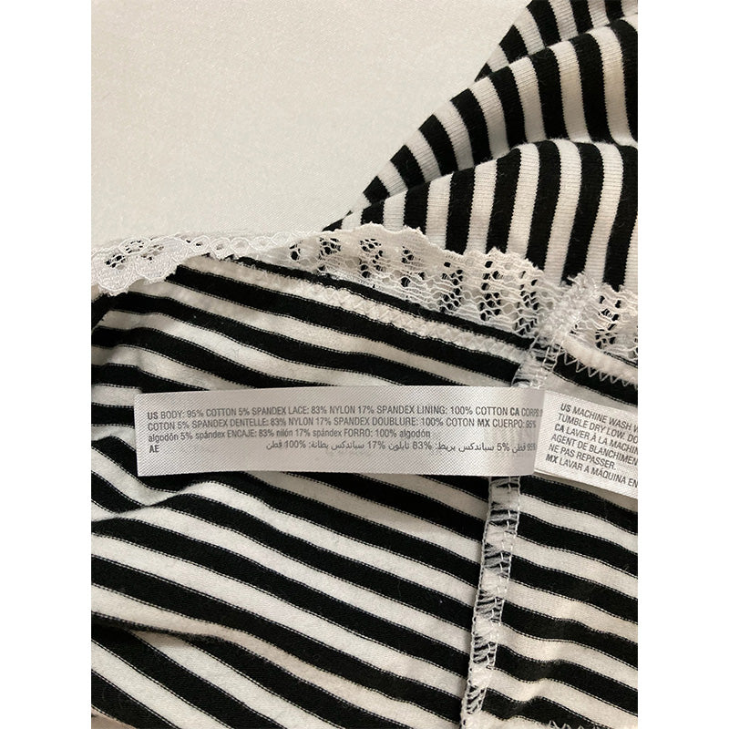 Jenni Lace Trim Hipster Underwear Feeder Stripe 2XL