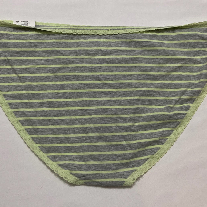 Jenni Lace Trim Bikini Underwear Stripe 3XL