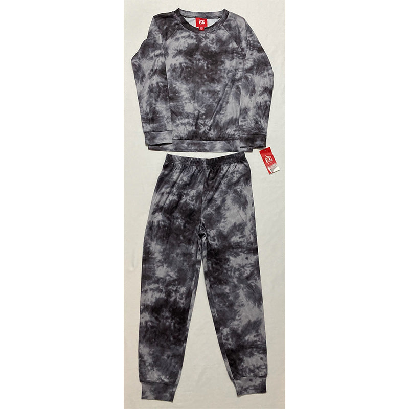 Family Pajamas Matching Toddler Tie-Dyed Pajama Set Grey Kids S
