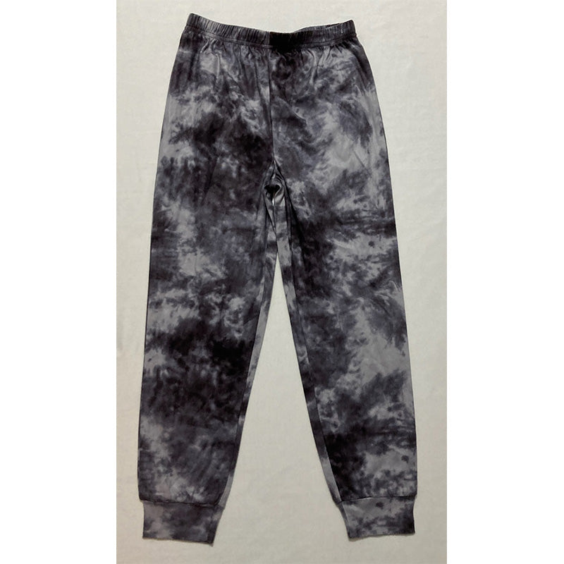 Family Pajamas Matching Toddler Tie-Dyed Pajama Set Grey Kids S
