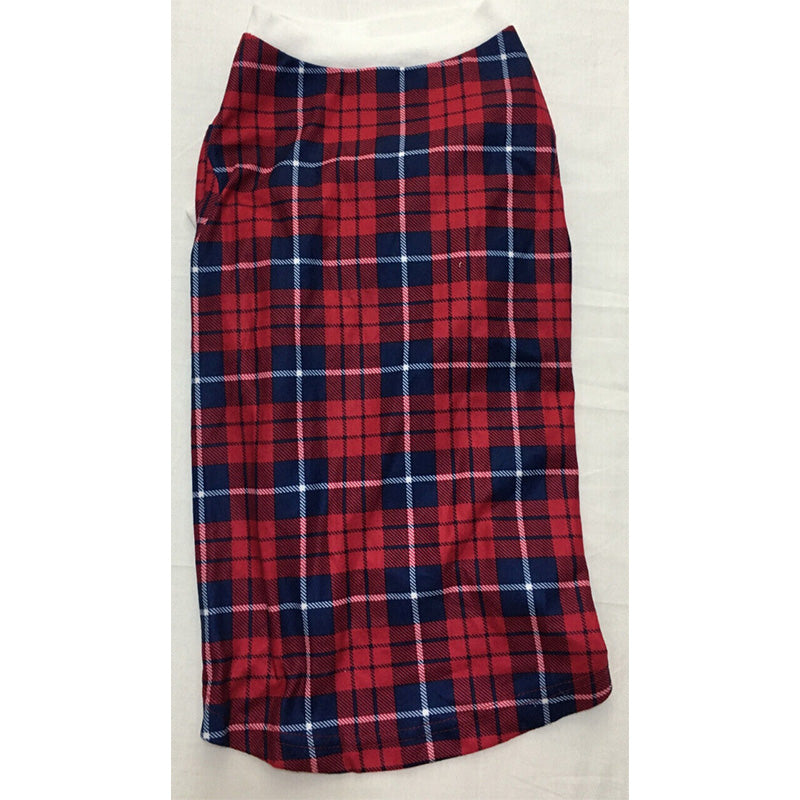 Family Pajamas Matching Pet Stewart Plaid Red/Blue L