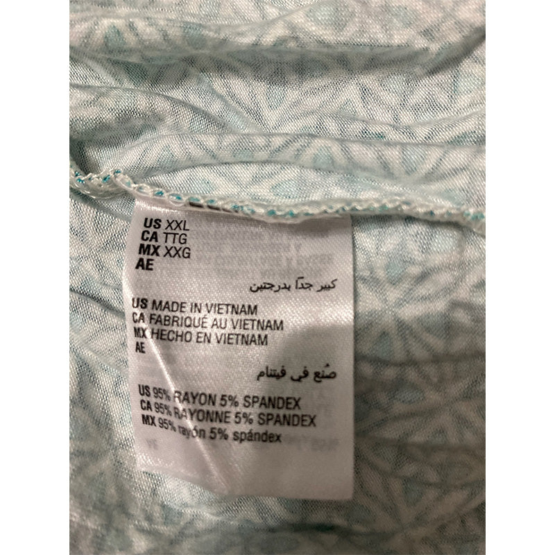 Alfani Notch Collar & Shorts Pajama Set Tile 2XL