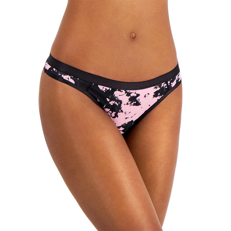 Jenni Women's Thong Pink Tiedye L