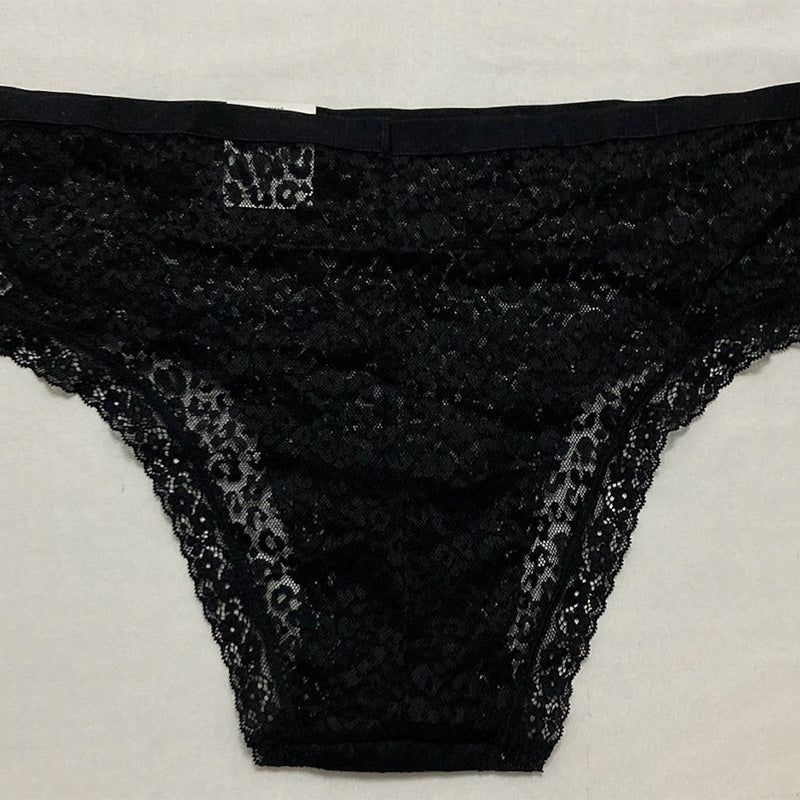 Jenni Leopard Lace Hipster Underwear Black 2XL