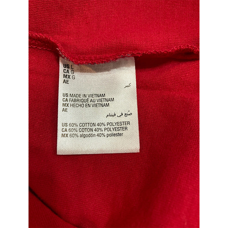 FAMILY PJs Sets Red Elastic Band Graphic Long Sleeve Red L