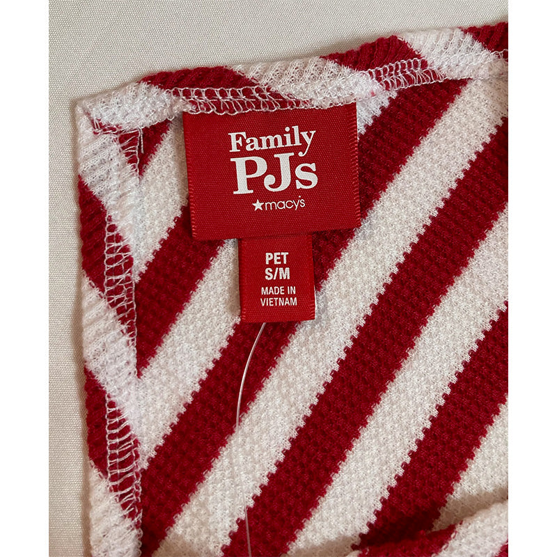 Family PJs Red Stripe Pet / Dogs Bandana Size S/M
