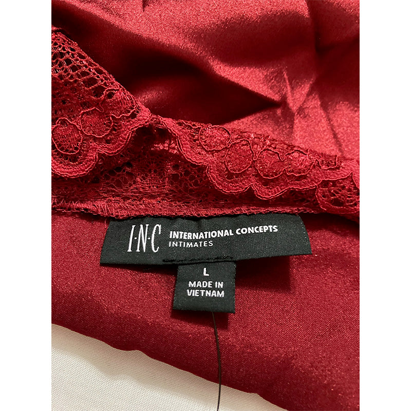 INC Lace-Trim Lingerie Nightgown L