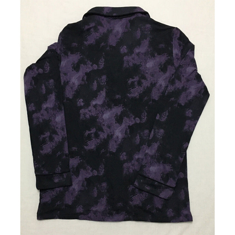 Alfani Printed Pajamas Purple Tiedye Only Pajama Top XS