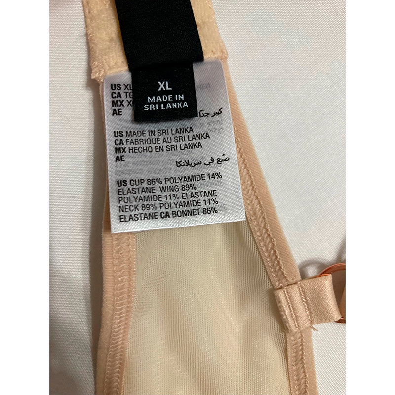 INC Underwire Lace Bra Latte XL