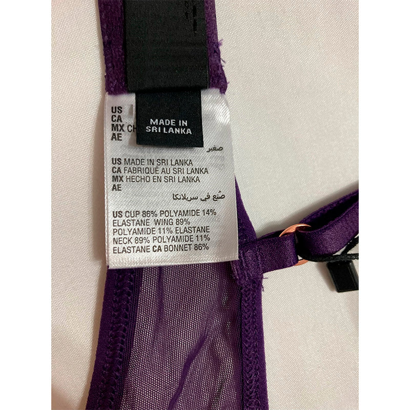INC Underwire Lace Bra Purple Dinasty S