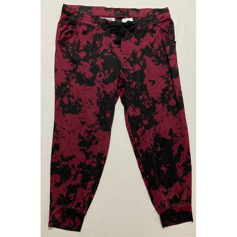 Jenni Twinning Super Soft Long Sleeve Pajama Set Red 2XL