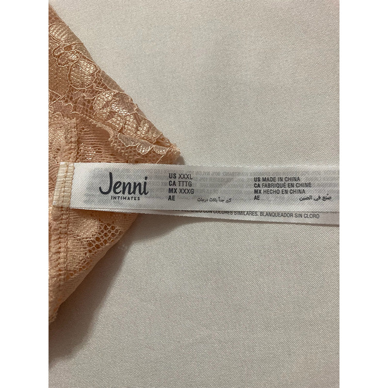 Jenni Lace-Trim Thong Underwear Chai 3XL