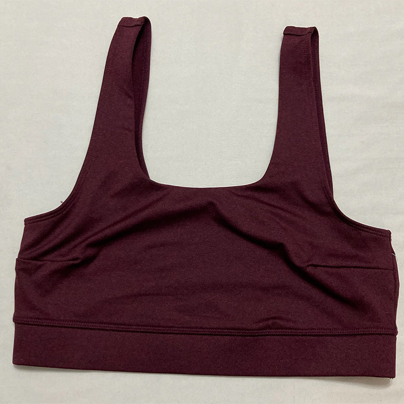 Jenni Square-Neck Bralette Wine M