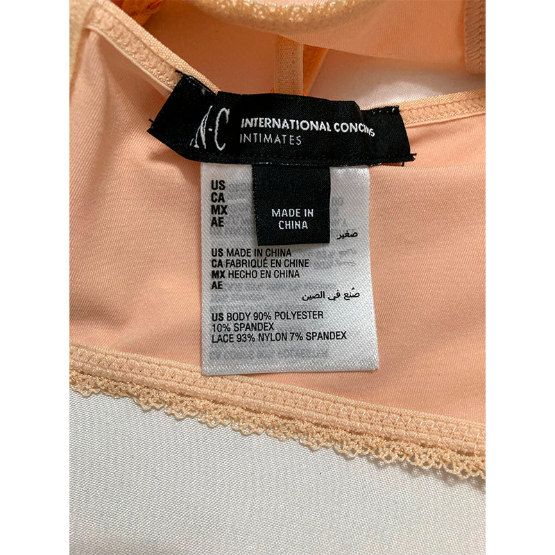 INC Lace-Trim Bralette Beige XL