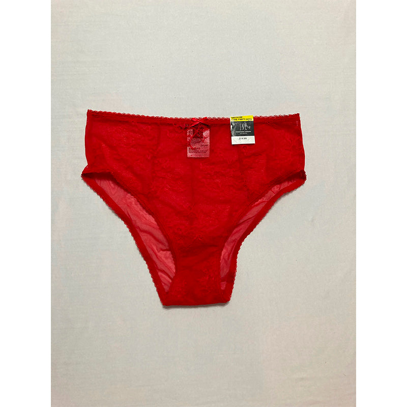 INC Cheeky Lace Brief Underwear Red M