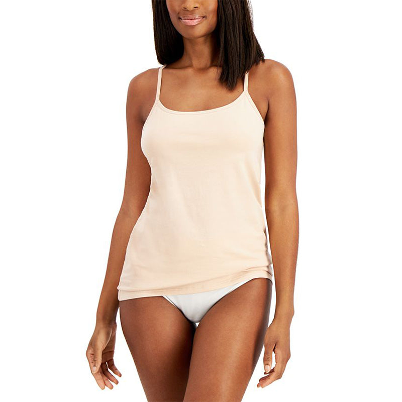 Charter Club Shelf-Bra Cami Tank Nude M