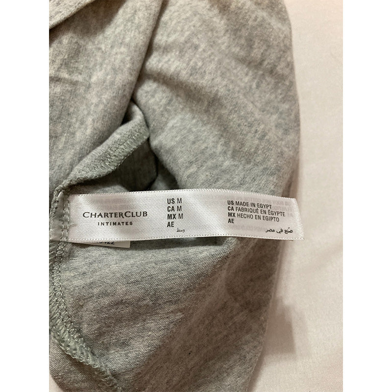 Charter Club Shelf-Bra Cami Tank Grey M