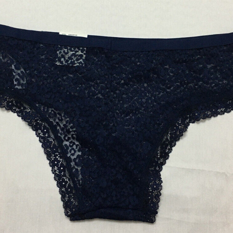 Jenni Leopard Lace Hipster Underwear Navy M