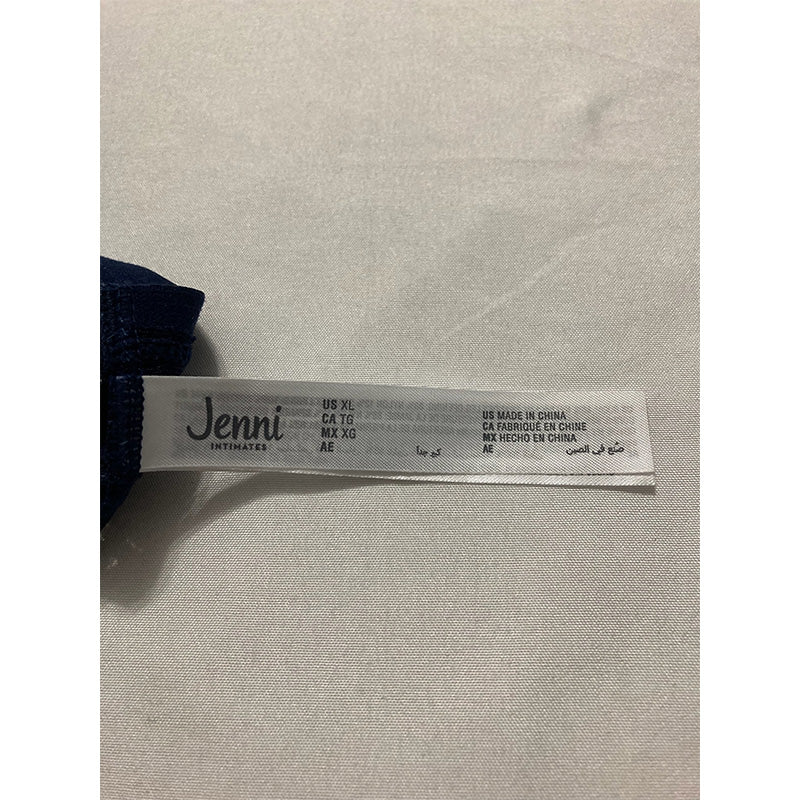 Jenni Leopard Lace Thong Navy Sail XL