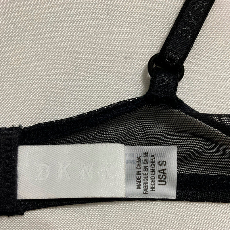 DKNY Women's Mesh Bralette S Black