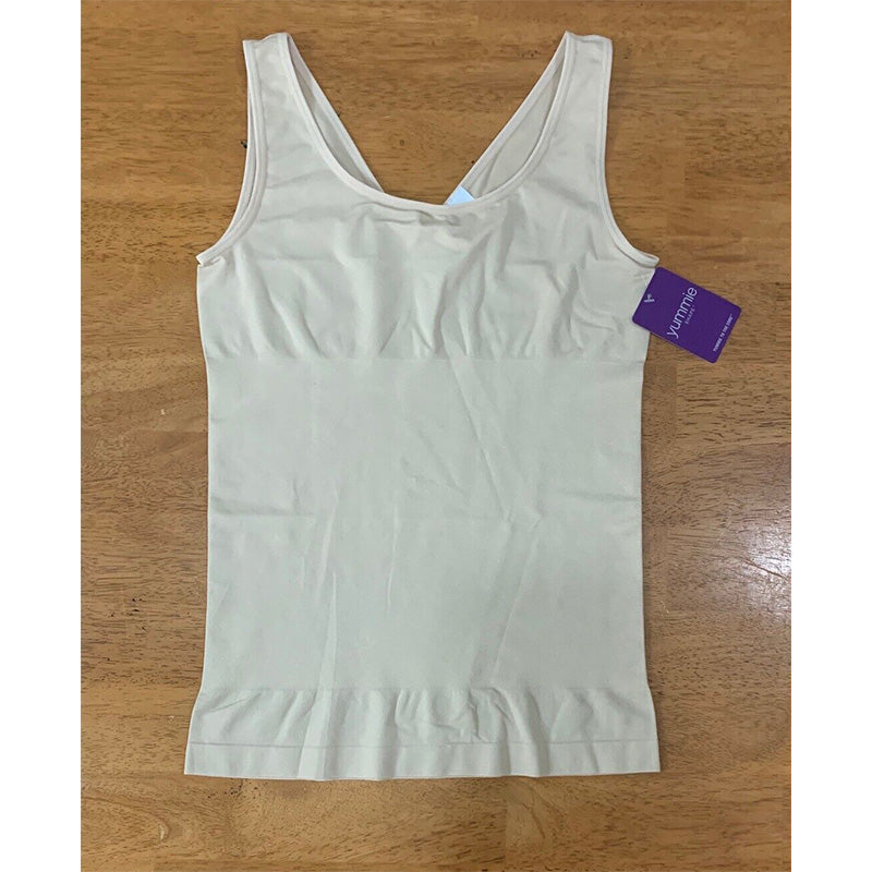 Yummie Women's V-neck Scoop Neck Seamless 2-Way Shaping Tank Nude M/L